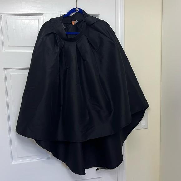 Black hi low taffeta skirt - Picture 2 of 2